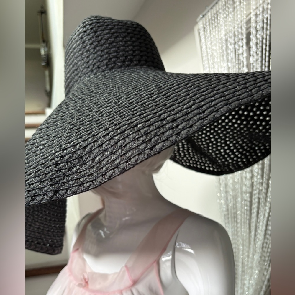 Killstar Orbit Black Wide-Brim Gothic Summer Witch Hat